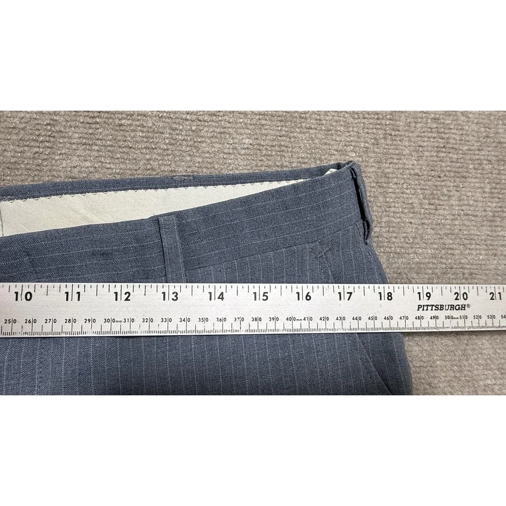 Vintage Richman Suit Mens‎ 42 36x32 Gray Pinstripe 2 Piece Jacket Pants Set